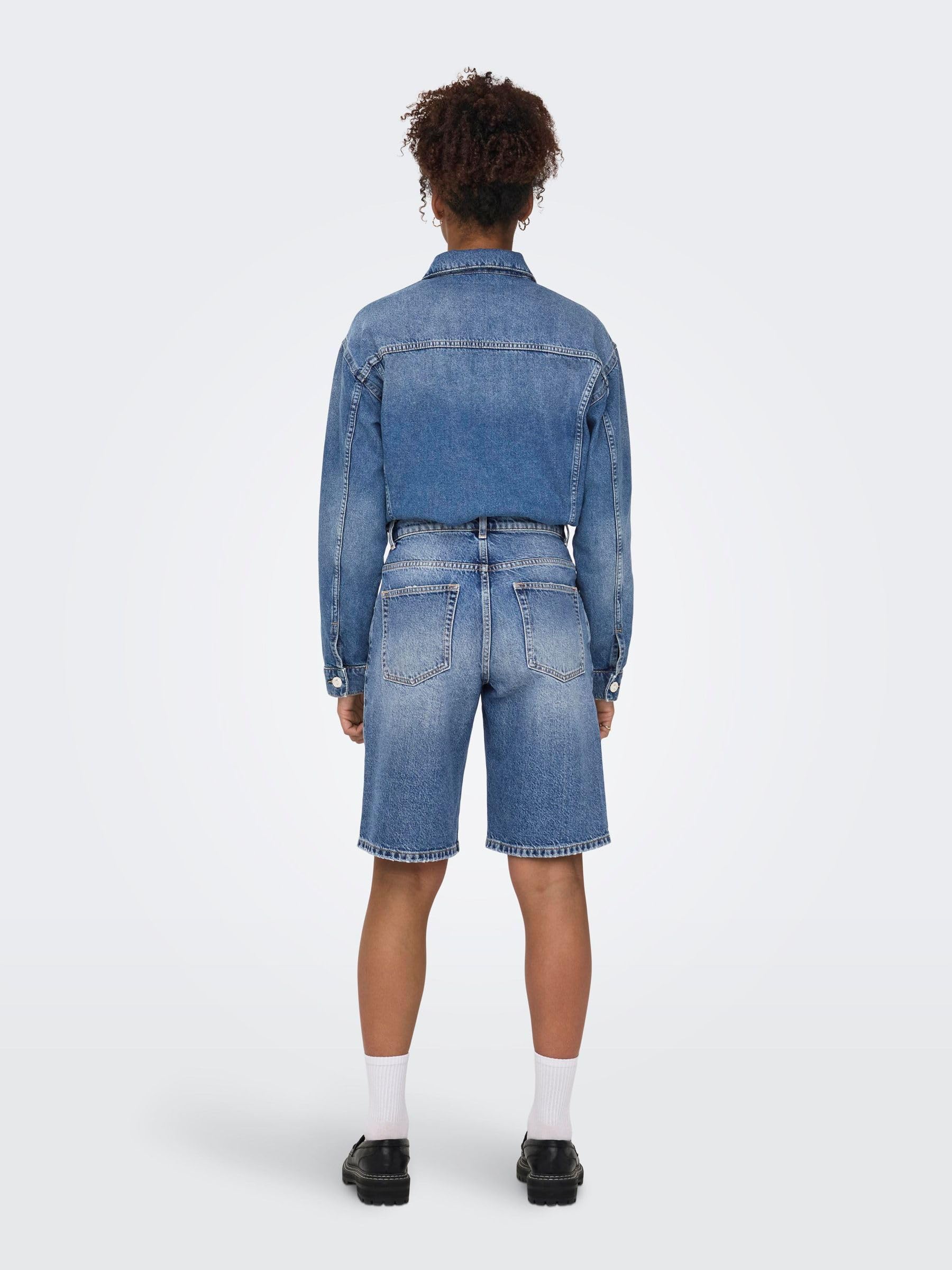 ONLY Short Bermuda Mate Medium Blue Denim