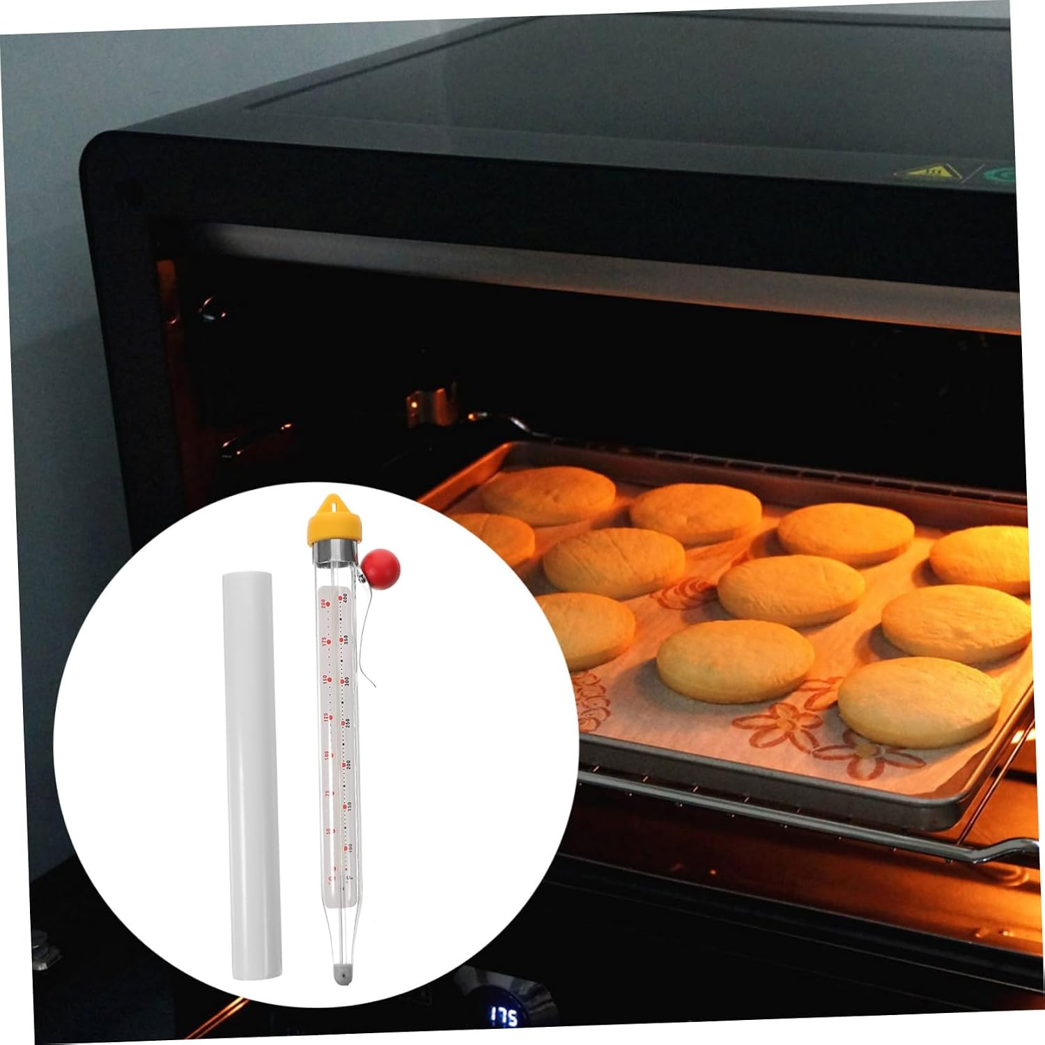Deep Fry Thermometer Glass with Scale Instant Read