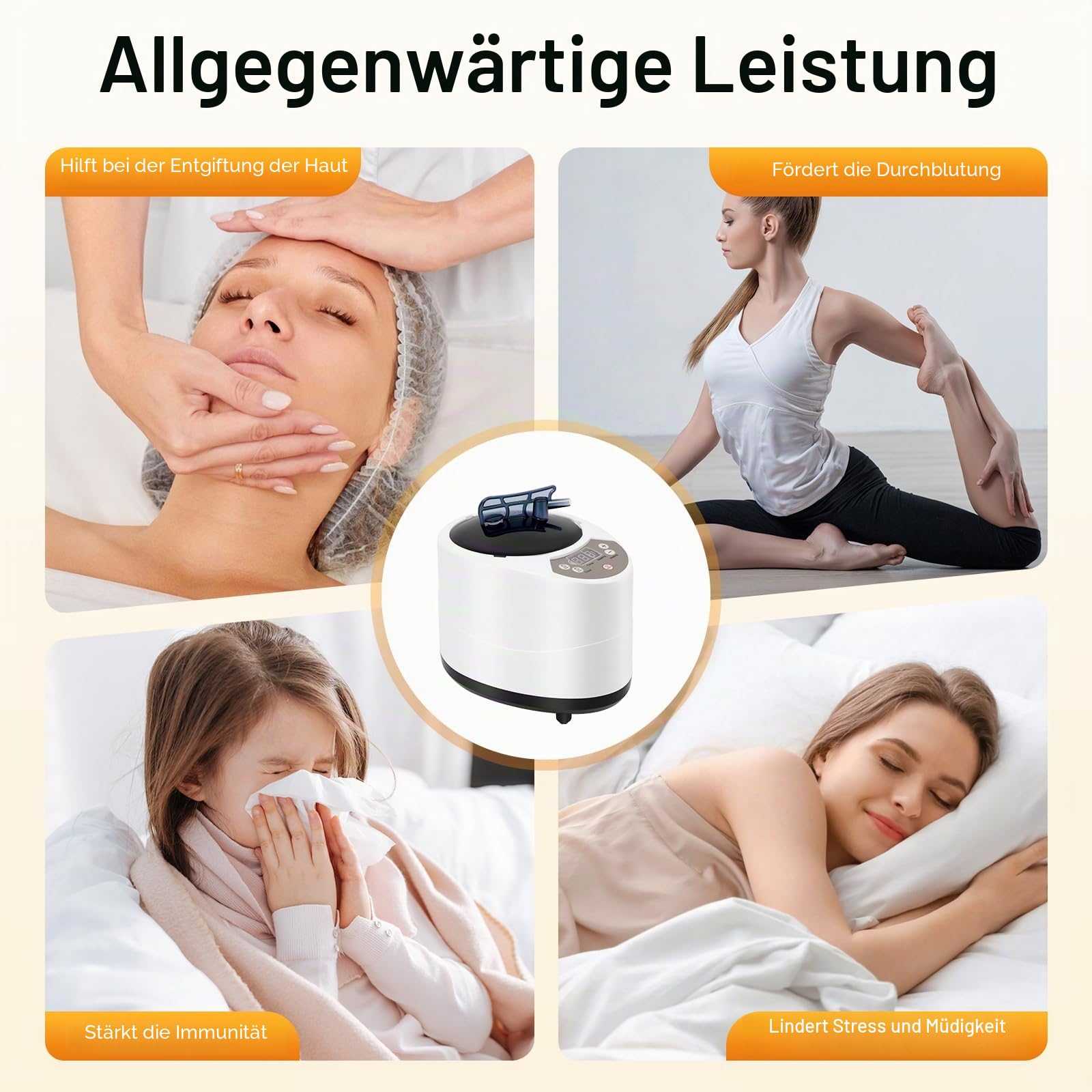 Sauna Dampferzeuger, Dampfsauna Saunadampfer, Sauna Dampferzeuger mit Fernbedienung, 1000W 3L Dampfsauna Kit, Begasungsdampfmaschine Körperentgiftung, Tragbarer Saunadampfer, für Dusch Home Bath Spa
