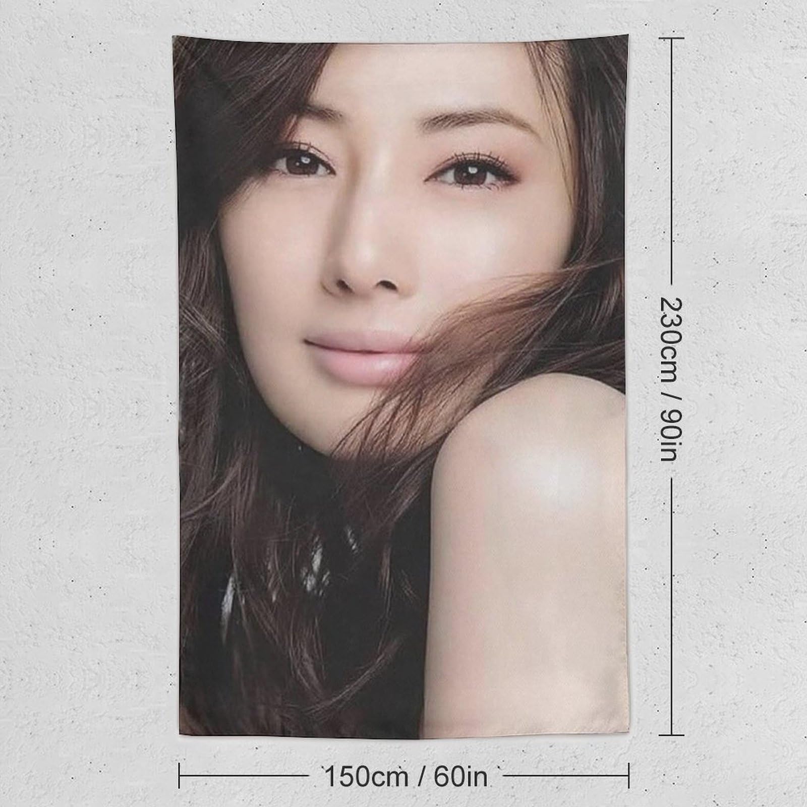 Amazon.co.jp: 北川景子ビキニ水着貧乳 (E729) タペストリー画像