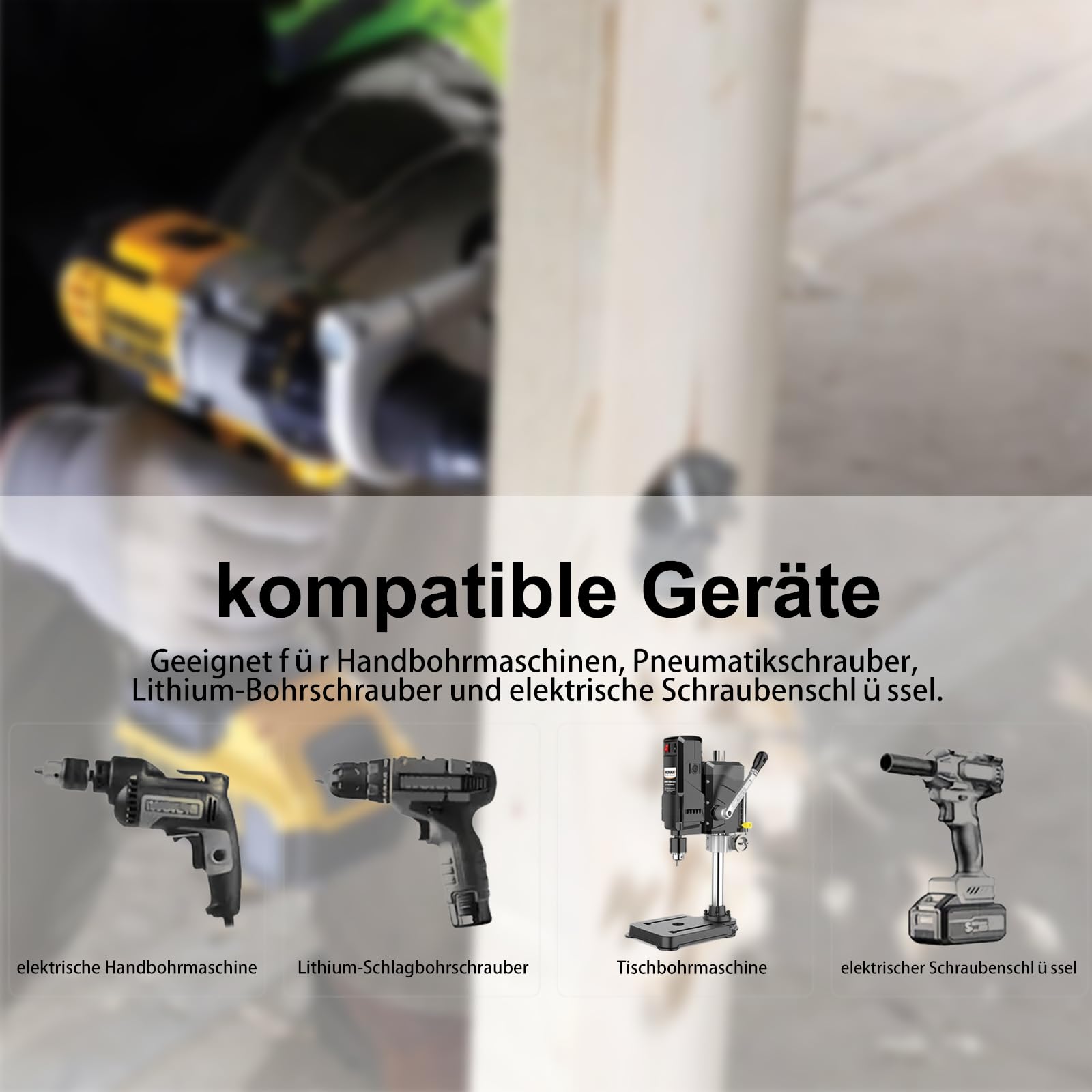 CSOOM Set di 13 seghe a tazza in metallo duro per legno – Utensili di foratura precisi con gambo rotondo ed esagonale, adatti per la lavorazione del legno, interni e progetti fai da te