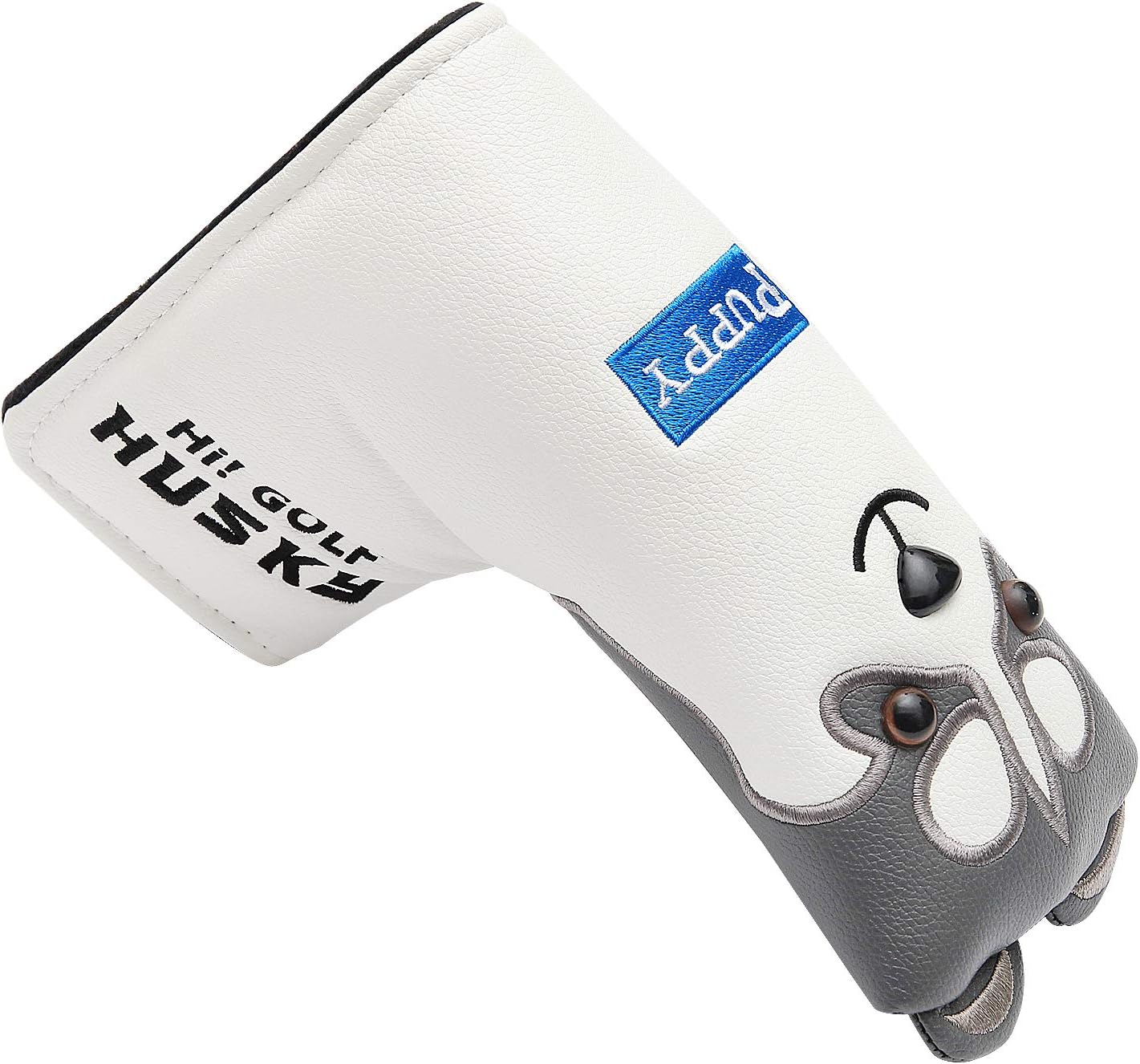 Husky Golf Club Driver Fairway Wood Hybrid Blade Mallet Putter Head Cover Funny Synthetic Leather Cartoon Animals Headcovers Protector