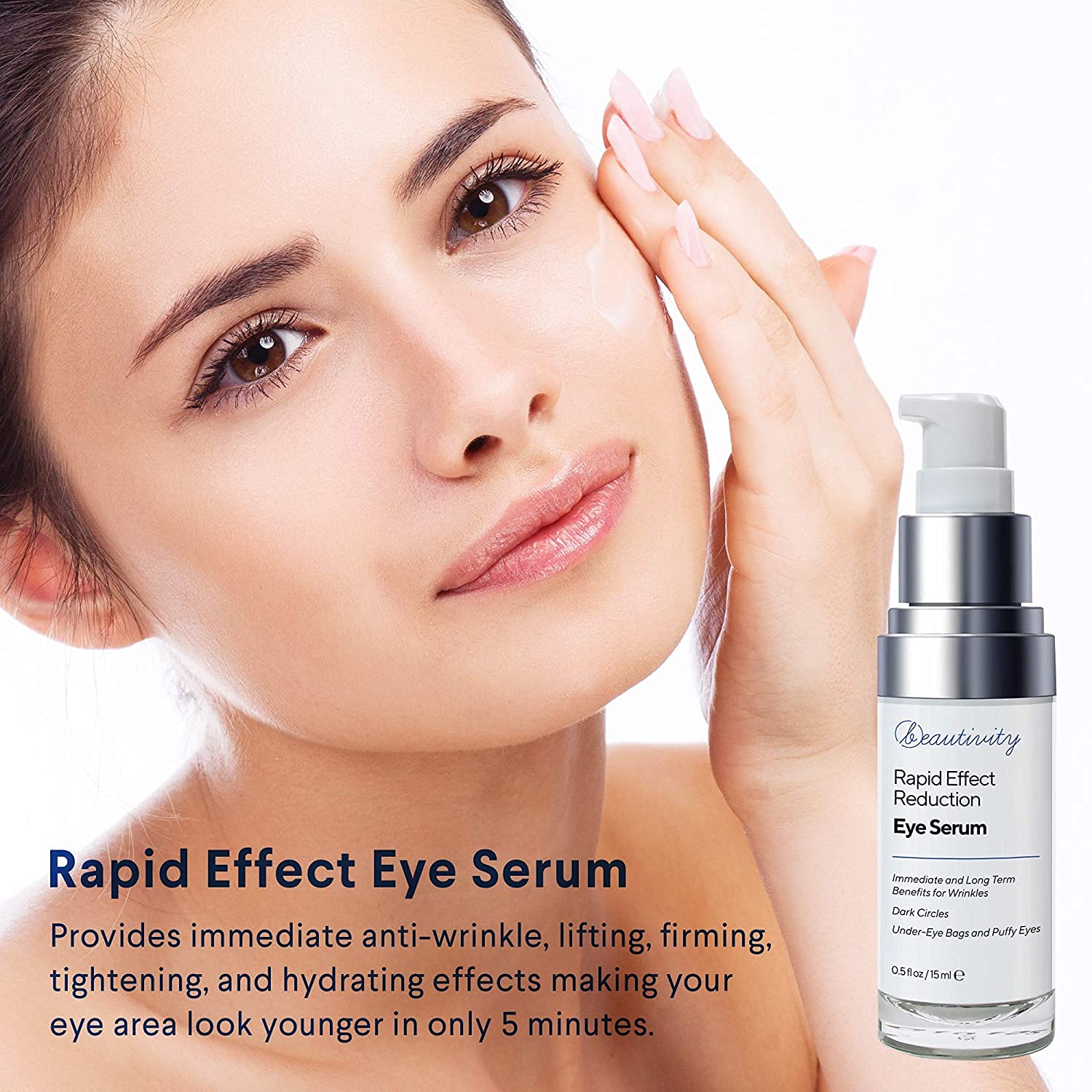 Anti-Aging Rapid Reduction Eye Cream Rapid Reduction Eye Serum Eye Cream Eye Wrinkle Cream Reduce Under-Eye Bags, Wrinkles, Dark Circles, Fine Lines & Crow's Feet Instantly and Visibly for Women Men 2 minutes 15 ML : Beauty & Personal Care