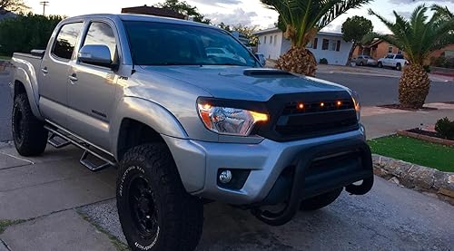 Miniatura 8 de iJDMTOY Juego de 3 piezas de iluminación LED de montaje de malla frontal amarillo ámbar de reacondicionamiento personalizado compatible con camiones