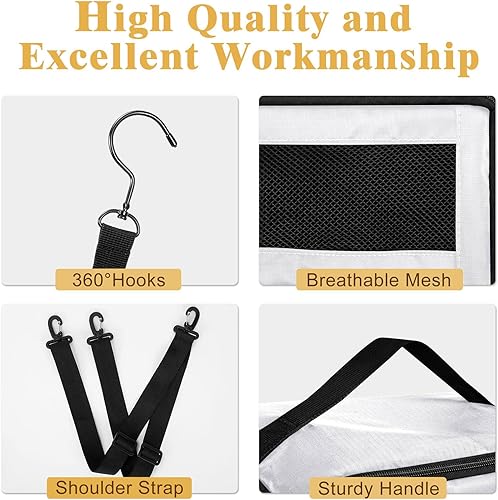 Miniatura 5 de Organizador de maleta, organizador de equipaje de mano, accesorios organizadores de equipaje, plegable, colgante, portátil, estantes de viaje