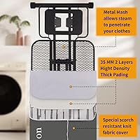 Vista 2 de Extra Large Ironing Board with Large Hang Rail and Iron Rest in 63" L x 20" W (with Iron Rest)