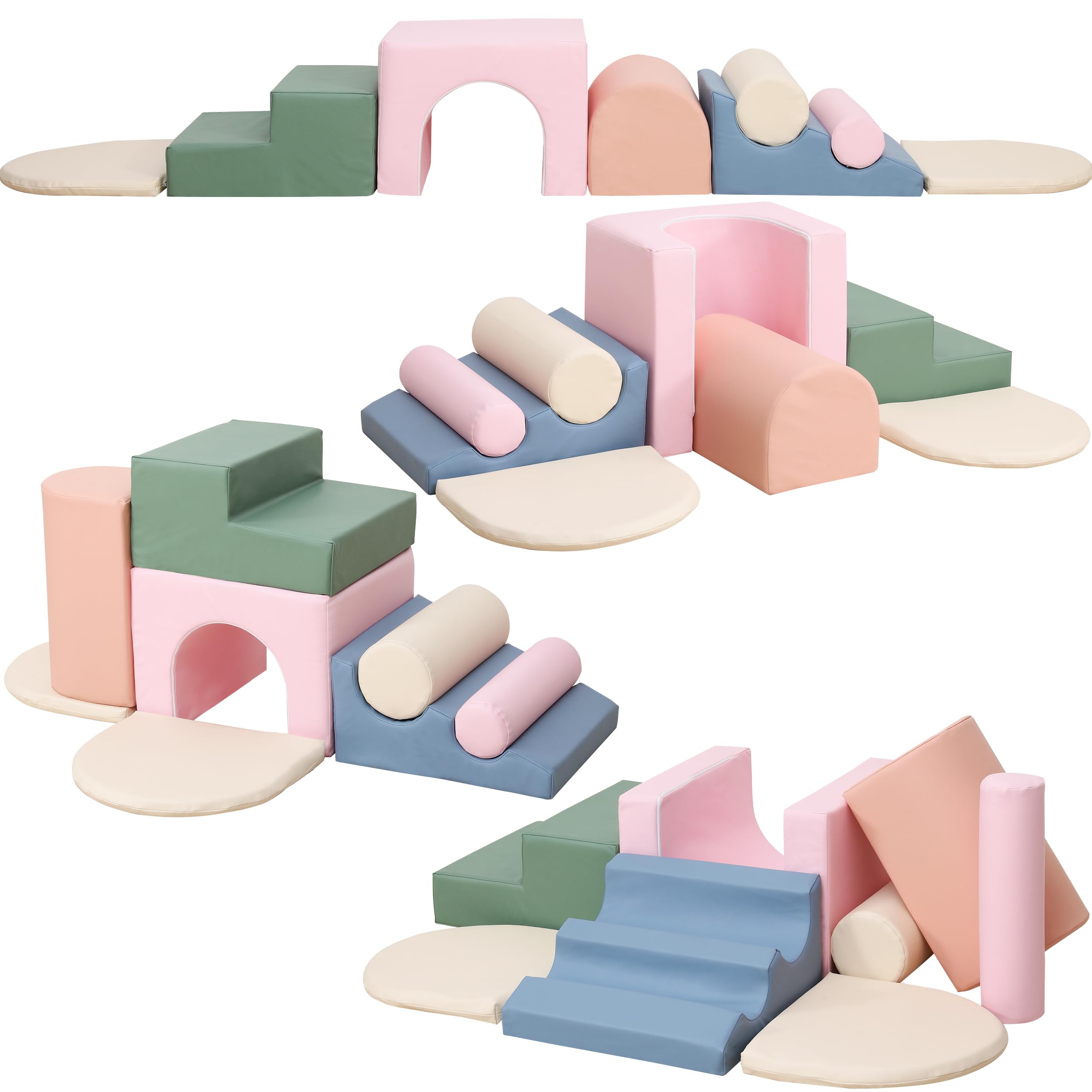 Amazon.com: CYacan 8-Piece Foam Climbing Blocks for Toddlers
