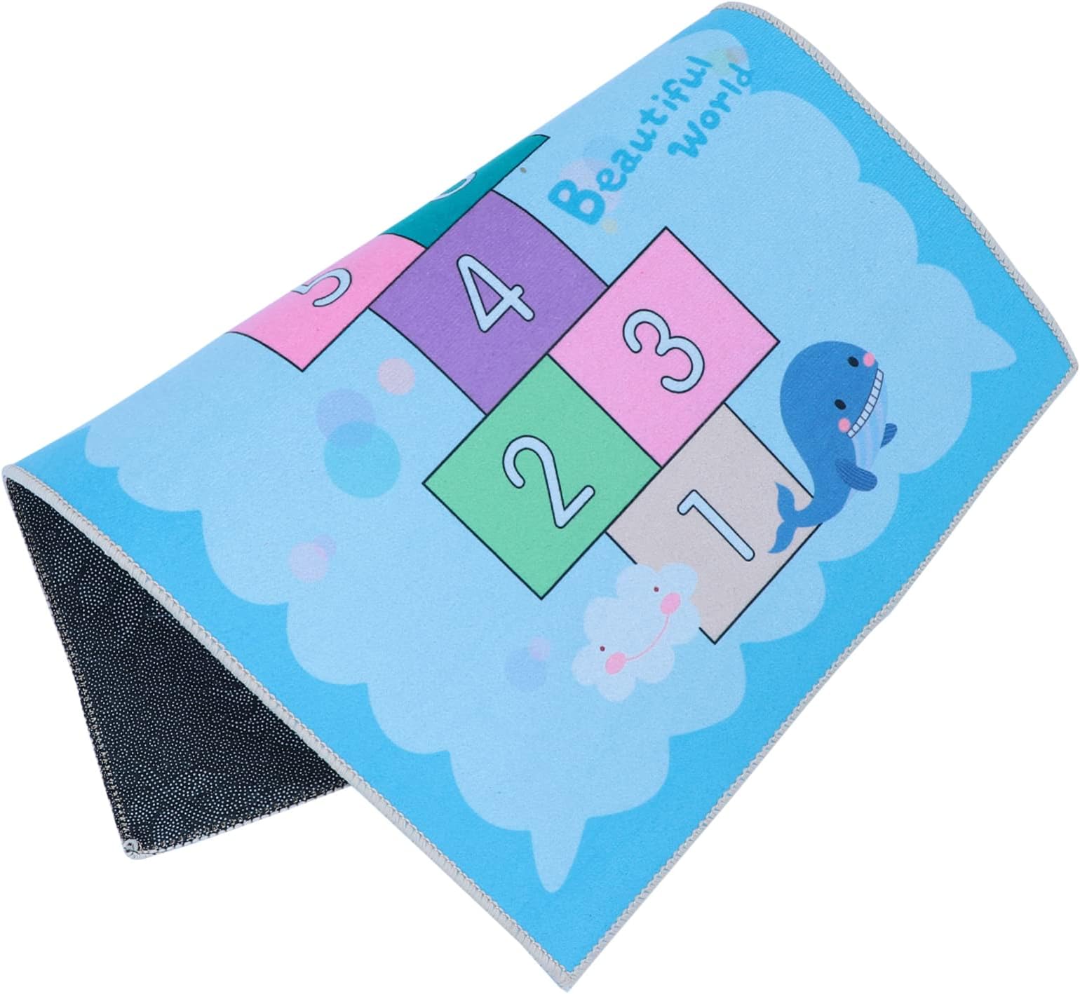 Alipis Hopscotch Rug Rug Kid Rugs Hopscotch Floor Decor Mat Kidcraft Playset Count-fun Floor Carpet Nonslip Rug Floor Mats for Carpet for Room Childrens Toys Polyester