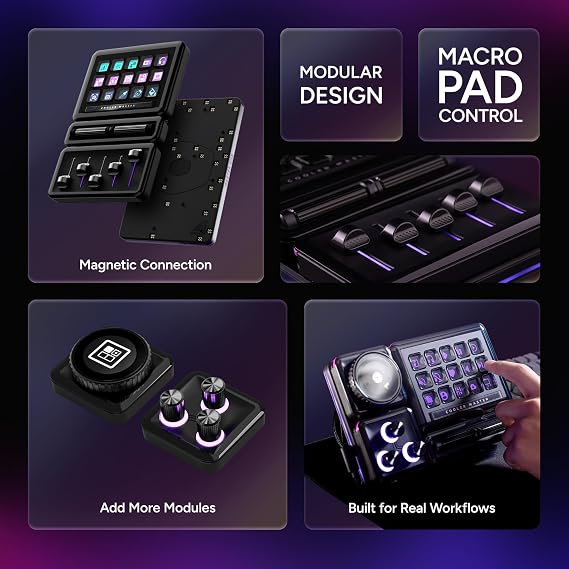 MasterHUB Creator Kit: Customize with full modular base, 15 key IPS