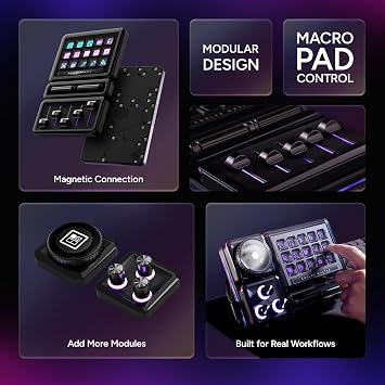 MasterHUB Creator Kit: Customize with full modular base, 15 key IPS