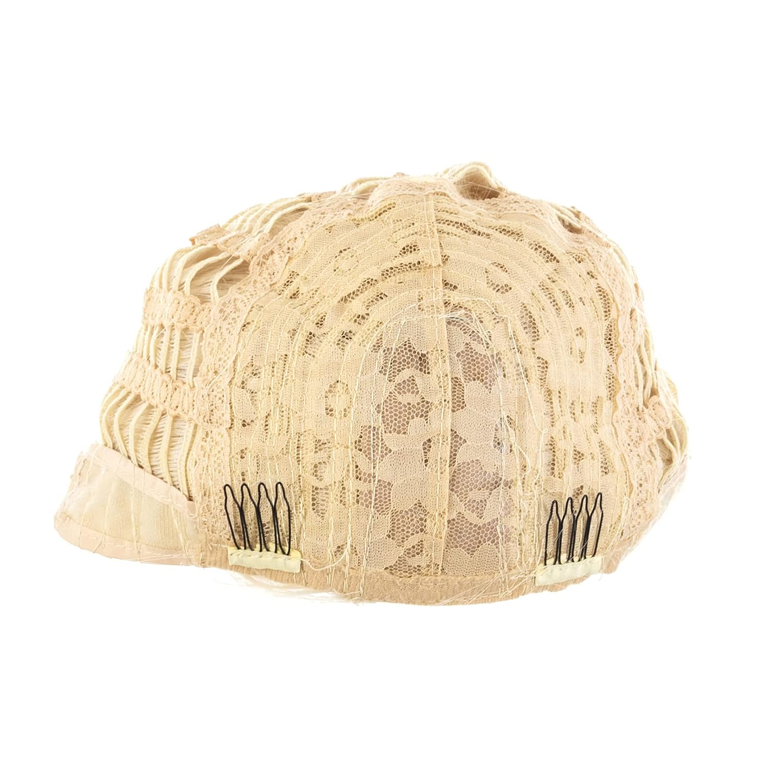 SWACC 12 Inch Short Length Straight Middle Part Hair Wig Synthetic Heat Resistant Wigs for Women with Wig Cap (Platinum Blonde) - Image 6