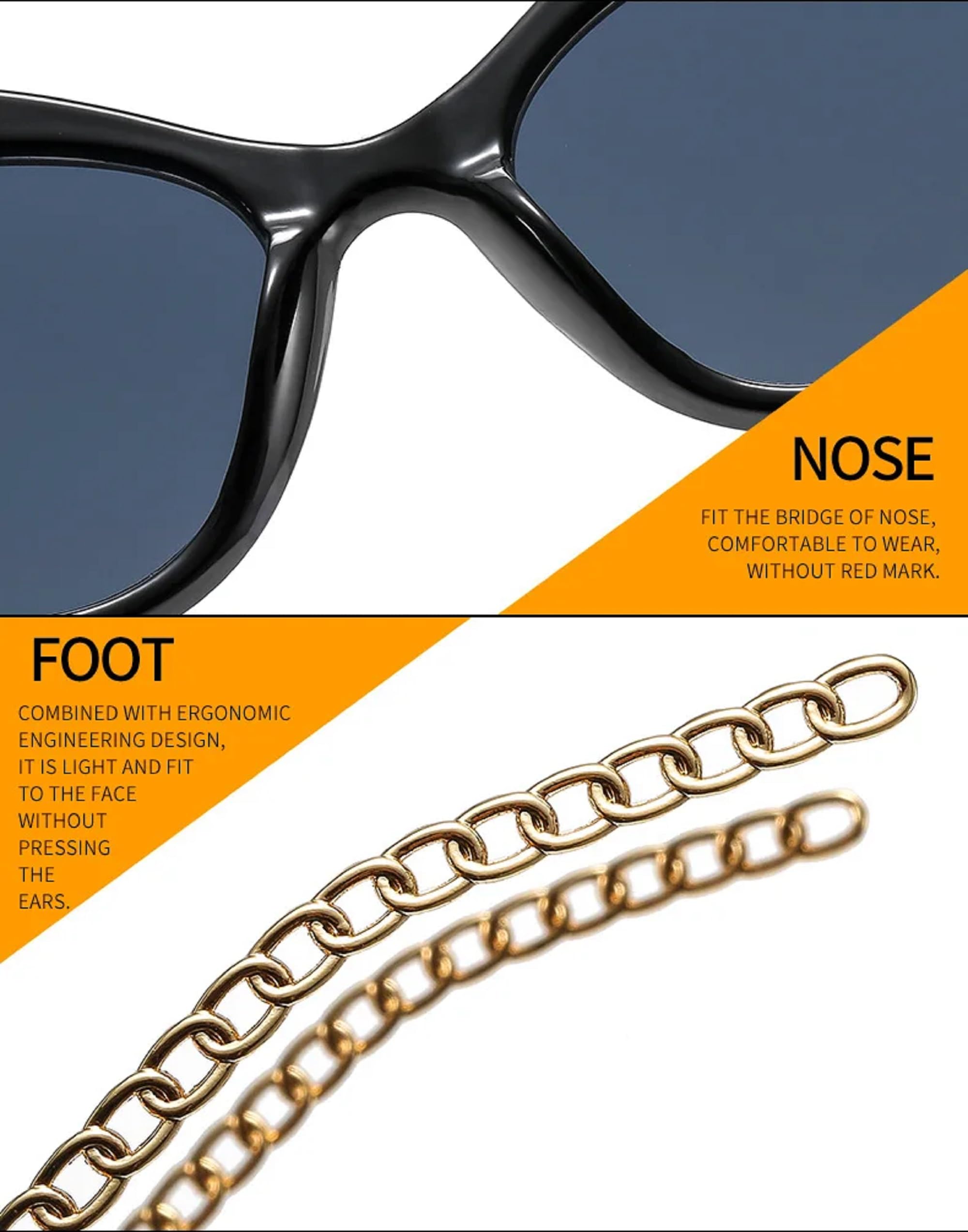 AUGEN By Visions India - Gafas de sol unisex con diseño de ojo de gato, estilo retro, vintage, protección UV400, tamaño mediano (161)
