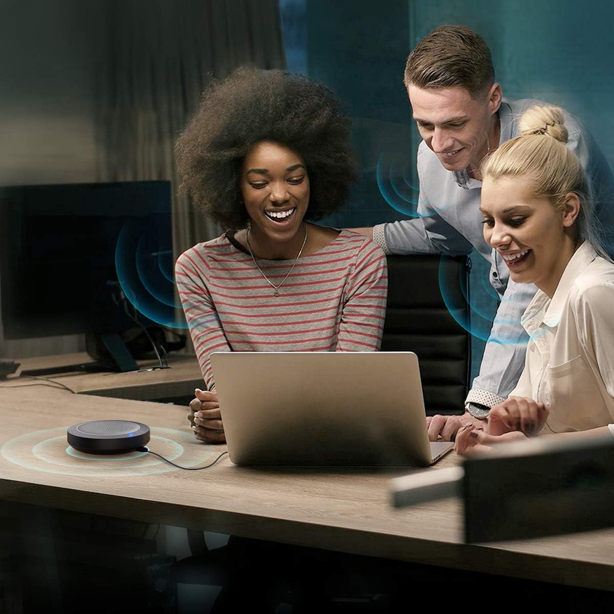 Best Seller PC Microphone Speaker Business Conference USB Speakerphone for Skype, Webinar, Call Center