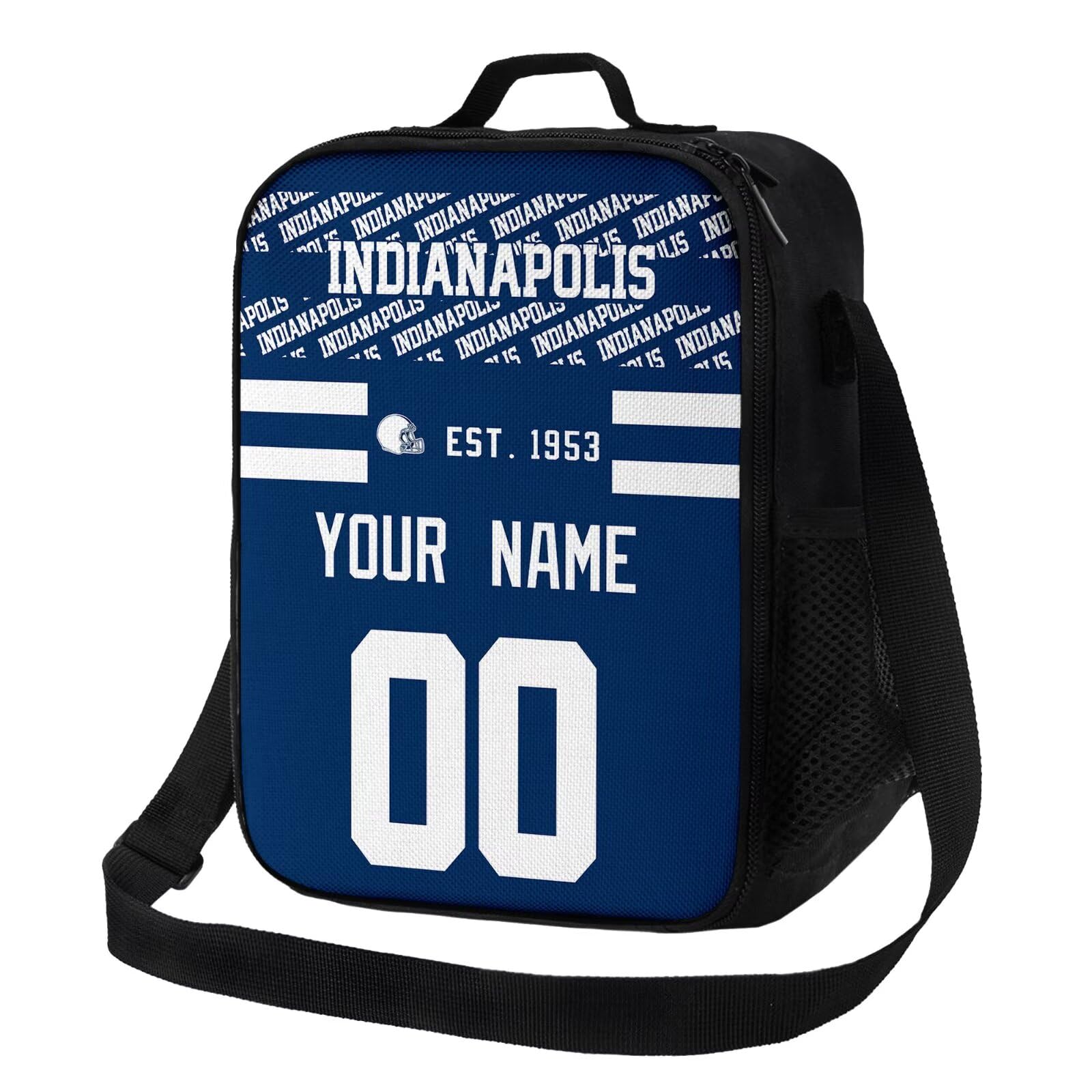 ANTKING Indianapolis Lunch Bag Custom Name Number Lunch Box for Boys Youth Men Gifts