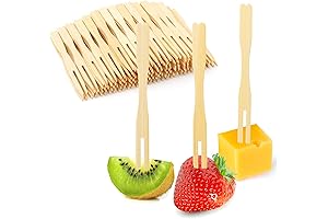 Fancy Toothpicks for Appetizers: 300 Mini Bamboo Appetizer Forks