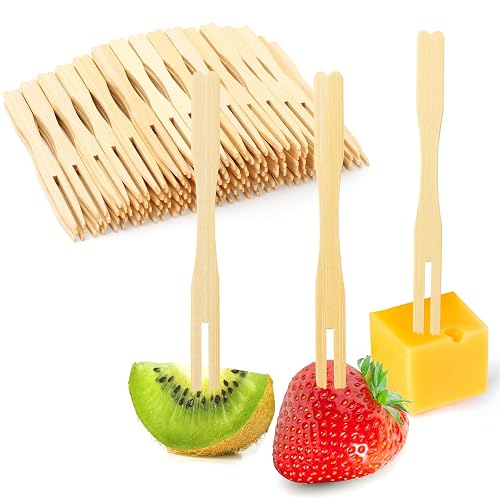 Vicuna R 400-Piece Bamboo Appetizer Forks 3.5-Inch