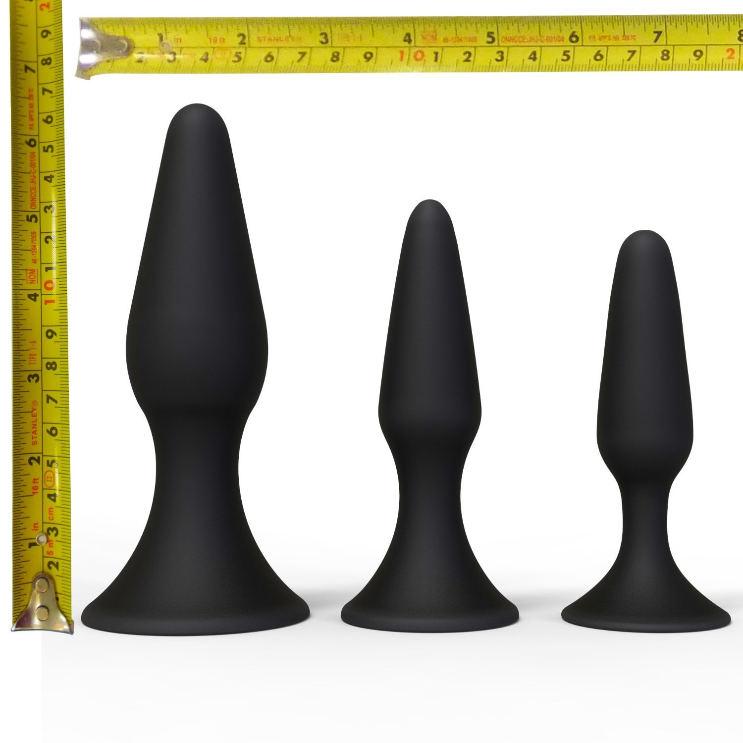 plug anal siliconado Anal Adventures - XXL Plug - Black