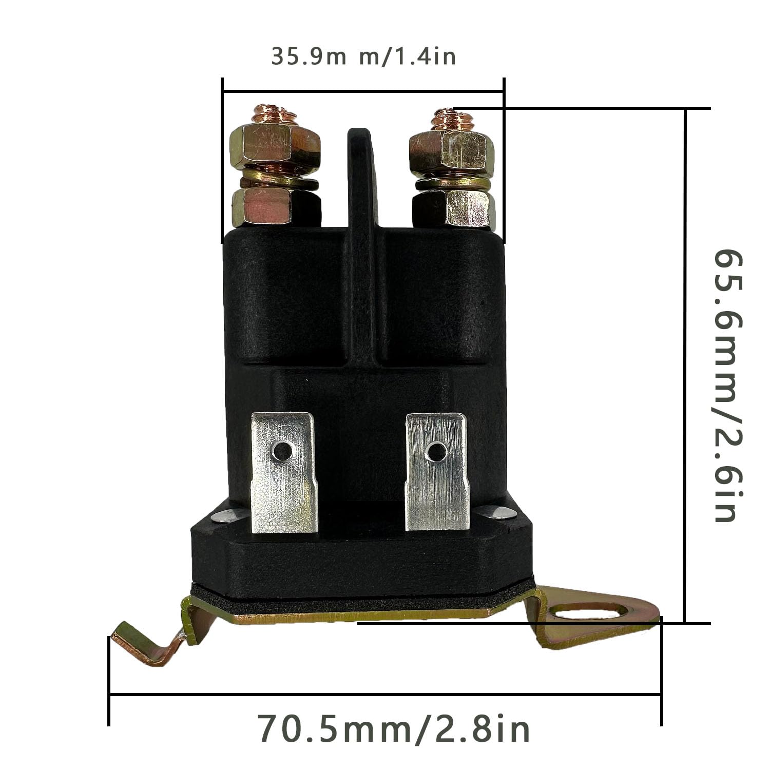 Solenoide de arranque de repuesto para Husqvarna 192507 532192507, Craftsman, Poulan 582042801 582042802, MTD, Cub Cadet, Trombetta 435-325, compatible con modelos de cortacésped y tractor