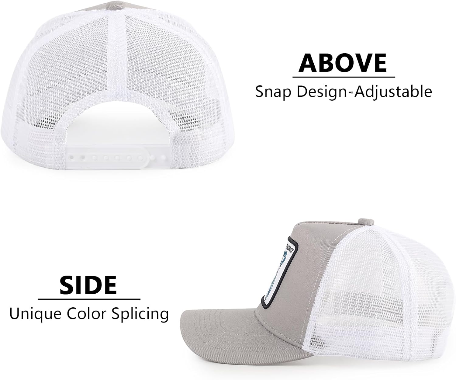 Mens Trucker Hats Mesh Snapback Animal Baseball Hats Unisex Running Sport Cap for Women Men - Image 3