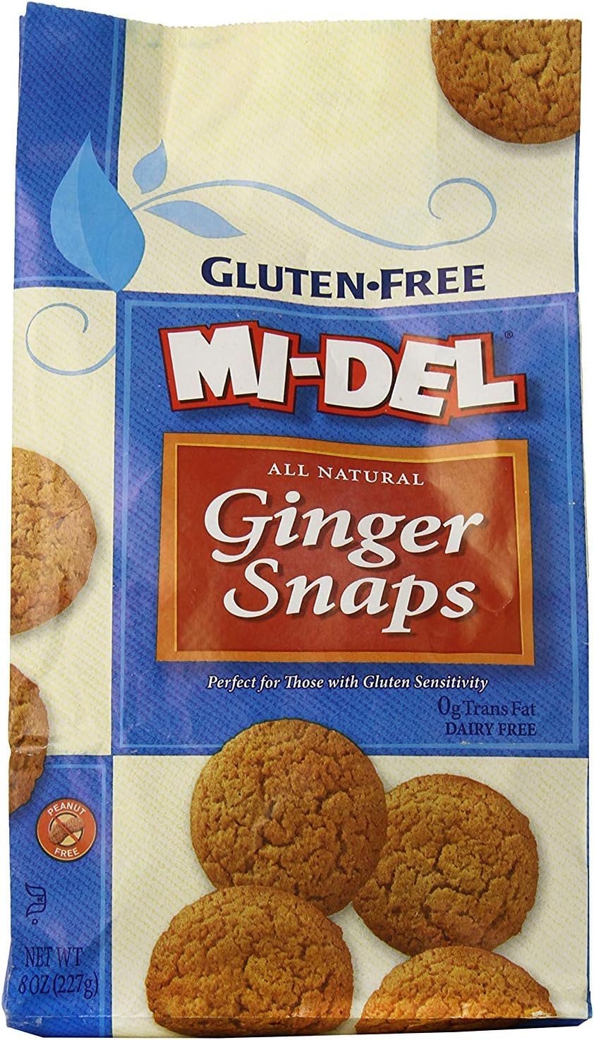 Gluten Free Ginger Snap Cookies,8 Ounce