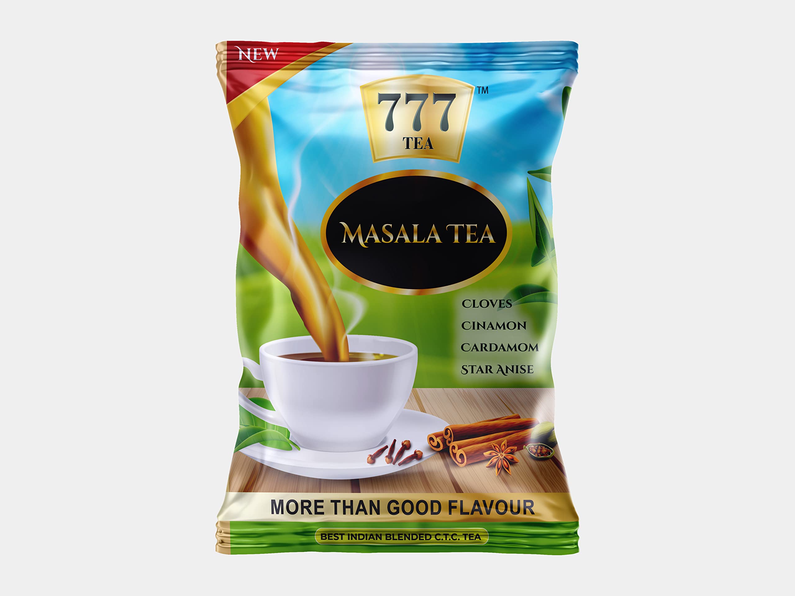 777 Tea Masala Tea - 777 Masala Tea | Assam Chai Patti | Rich Aromatic Black Leaf Blend | 1200g Each | Pack of 6-image-41