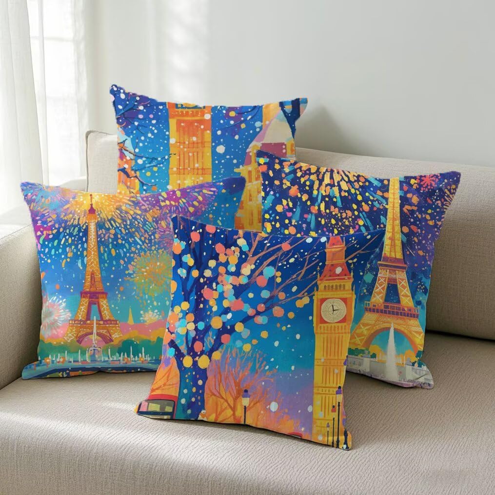 Housse de coussin lin 35x35 imperméable anti-tache avec zip invisible