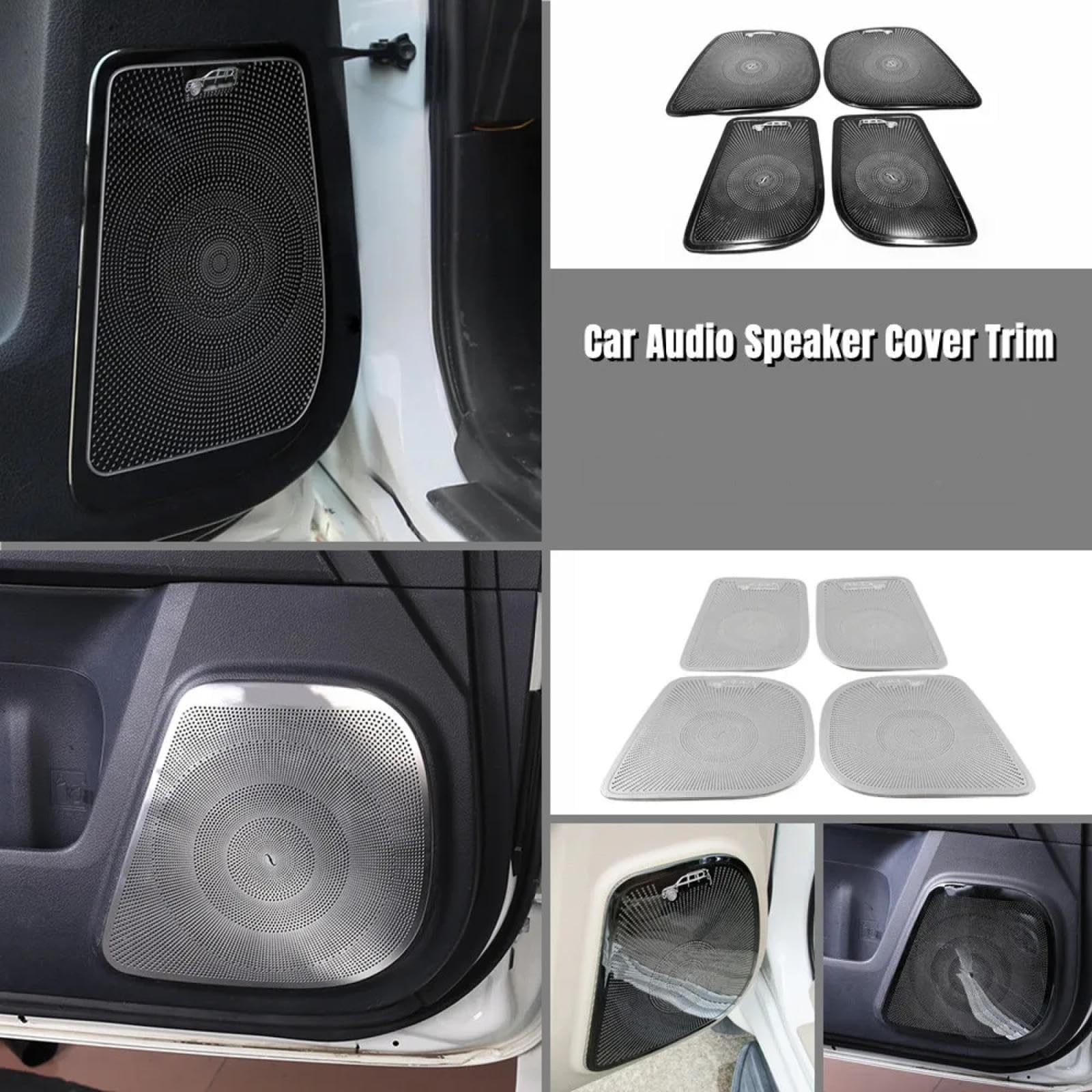 Osłona Głośnika Audio na Samochodowe dla Toyota Land Cruiser Prado 150 J150 2010-2020, Osłona głośnika audio, akcesoria do głośników w drzwiach samochodu