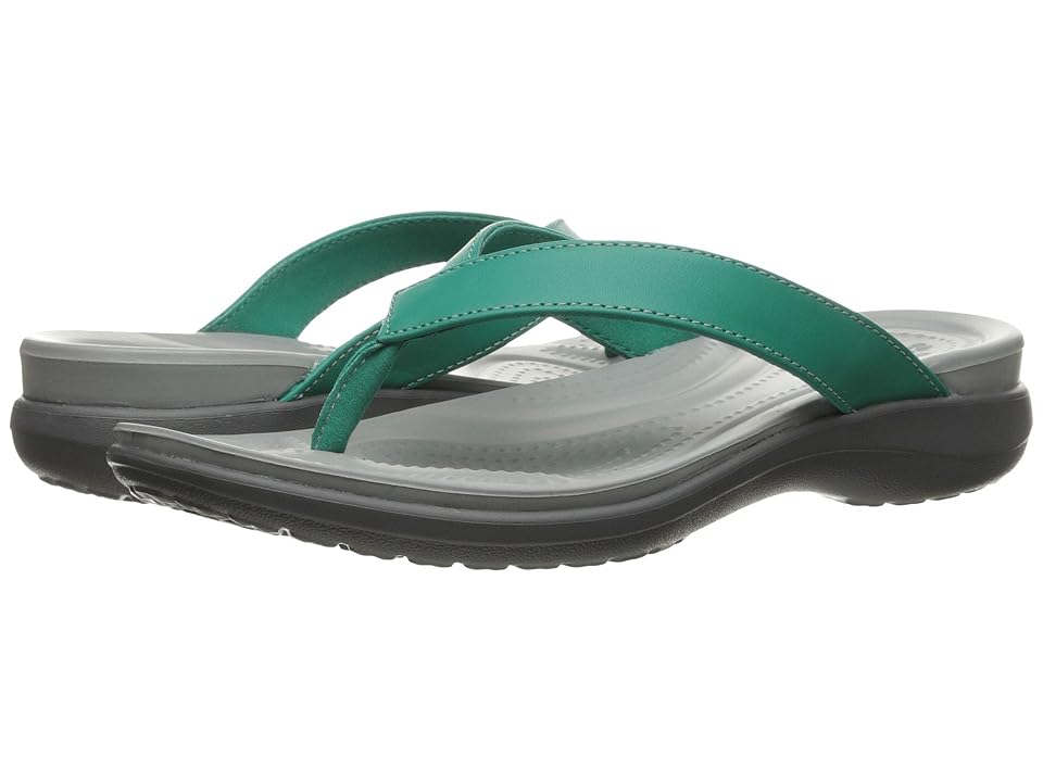 

Crocs Capri V Flip (Teal) Women's Sandals