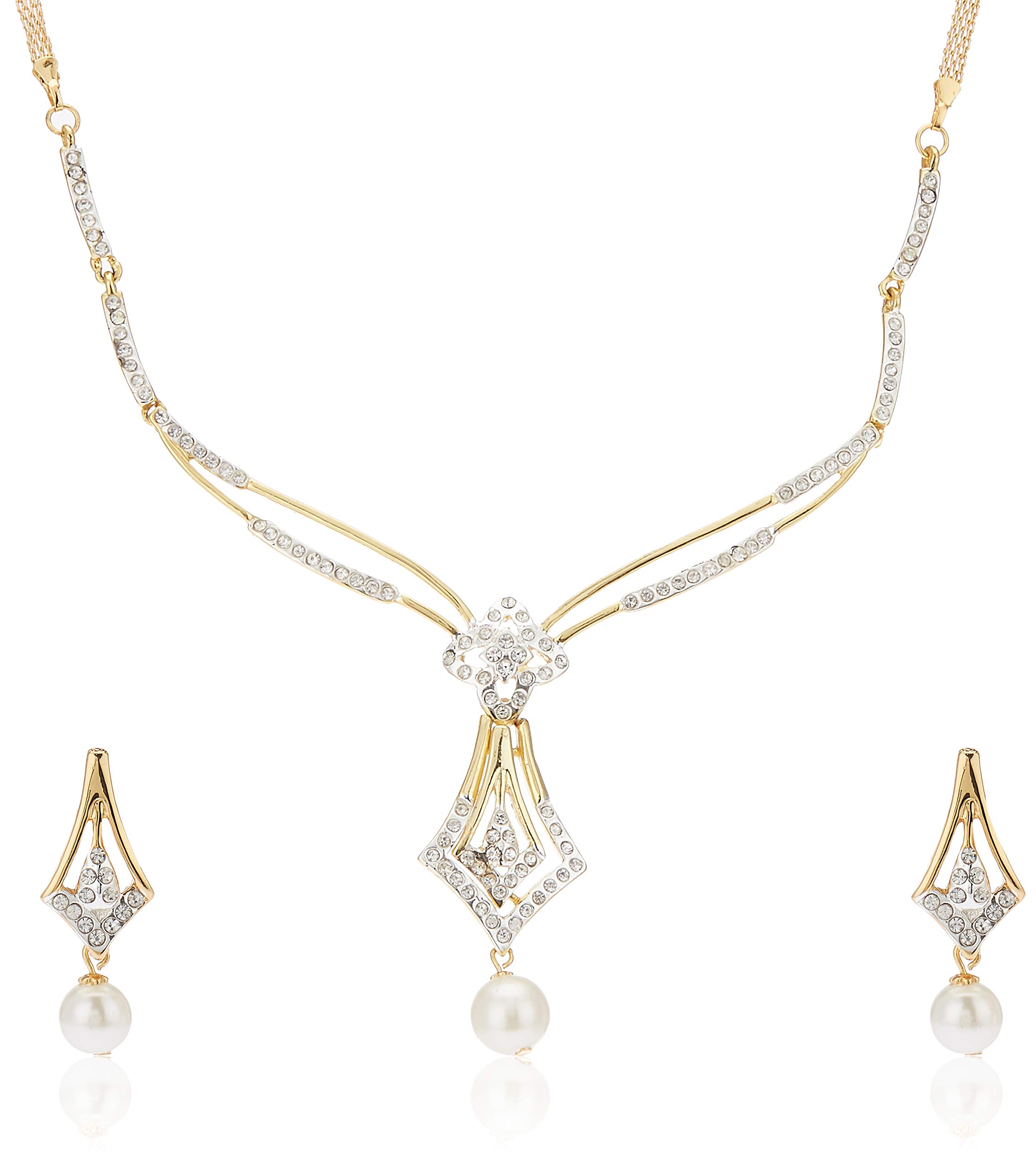 Estele Trendy and Fancy Fashion Jewellery Design Necklace Set for Women (B08D875NZL) Amazon Price History, Amazon Price Tracker