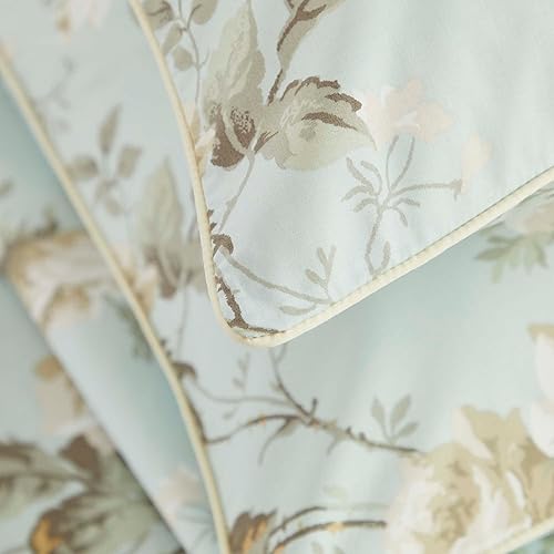 Miniatura 9 de Brandream Juego de sábanas de lujo con estampado floral de jardín de campo francés, 800 hilos, 100% algodón egipcio, patrón de tapiz chinoiserie,