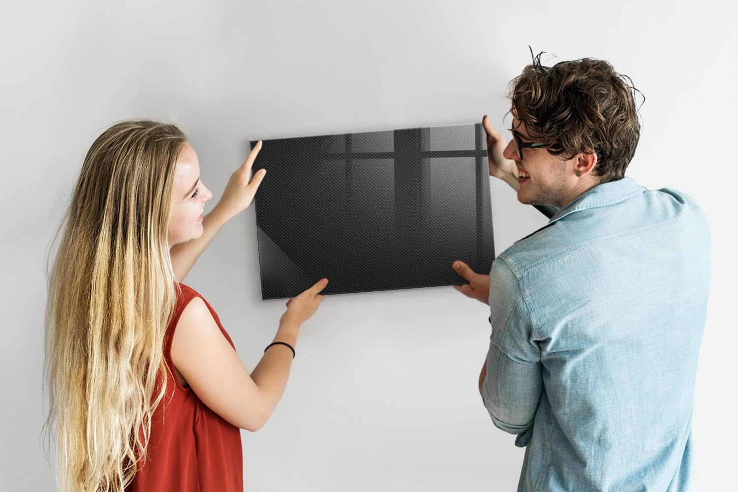 Lavagna magnetica decorativa da parete 90x60 cm | Astrazione oscura
