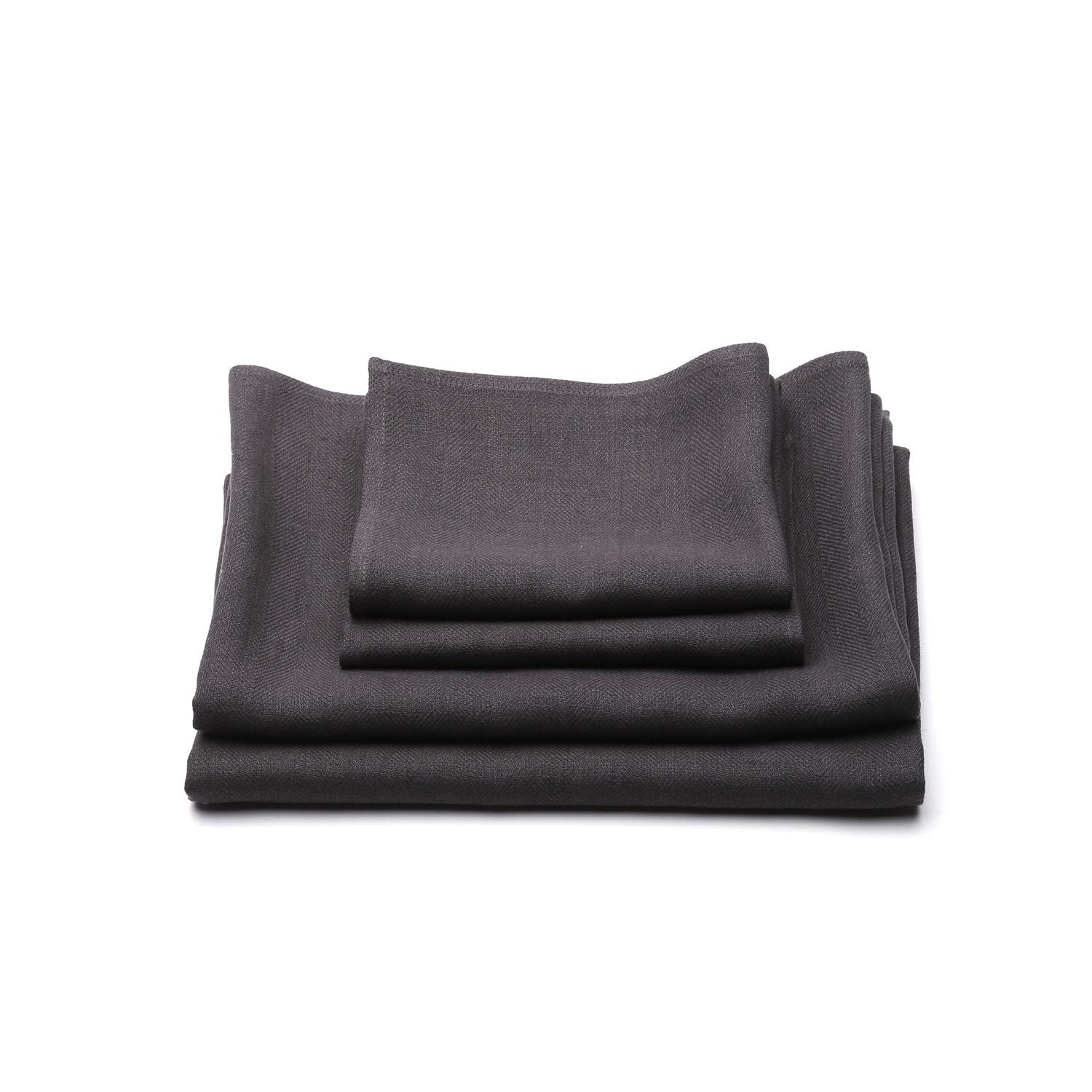 LinenMe 02565 Set Asciugamani, 2 Asciugamani Grandi e 2 Asciugamani, Grigio