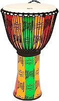 Vista 9 de Toca Freestyle II Mecánicamente Tuned Djembe - Puesta de sol africana