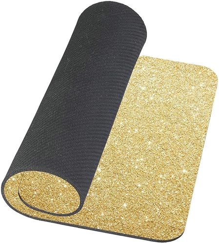 Miniatura 7 de Alfombrilla de mouse de goma antideslizante rectangular personalizada con fondo de purpurina rosa, alfombrilla de mouse para juegos de 9.5 x 7.9