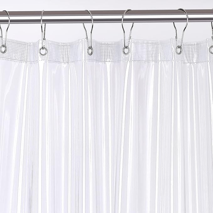 MhhYLL Clear Shower Curtain Liner,72 x 72 Inches Vinyl 10 G