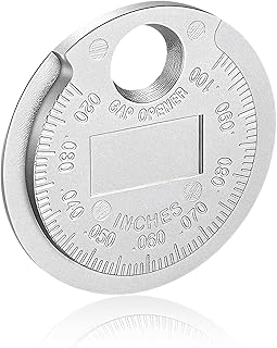 Spark Plug Measuring Tool, Wire Spark Plug Gapper Scaled from 0.020 to 0.100 Inch, Quick Reading Auto Sparkplug Gap Gauge Tool for Accurate Measurement, Car Accessories