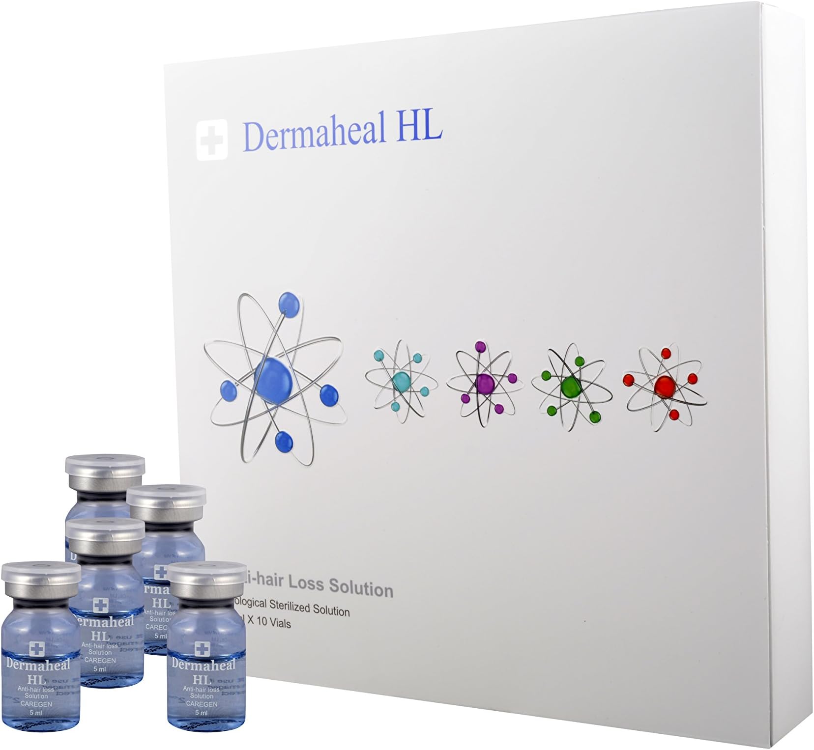 Dermaheal Hl Anti-Hair Loss Solution Box Of 5Ml X 10 Vials Salon Pro