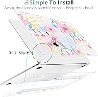 Vista 9 de TWOLSKOO for M4 MacBook Air 13.6 inch Case 2025-2022 Release M4 A3240 M3 A3113 M2 A2681, Plastic Hard Shell & Screen Protector & Keyboard Cover &