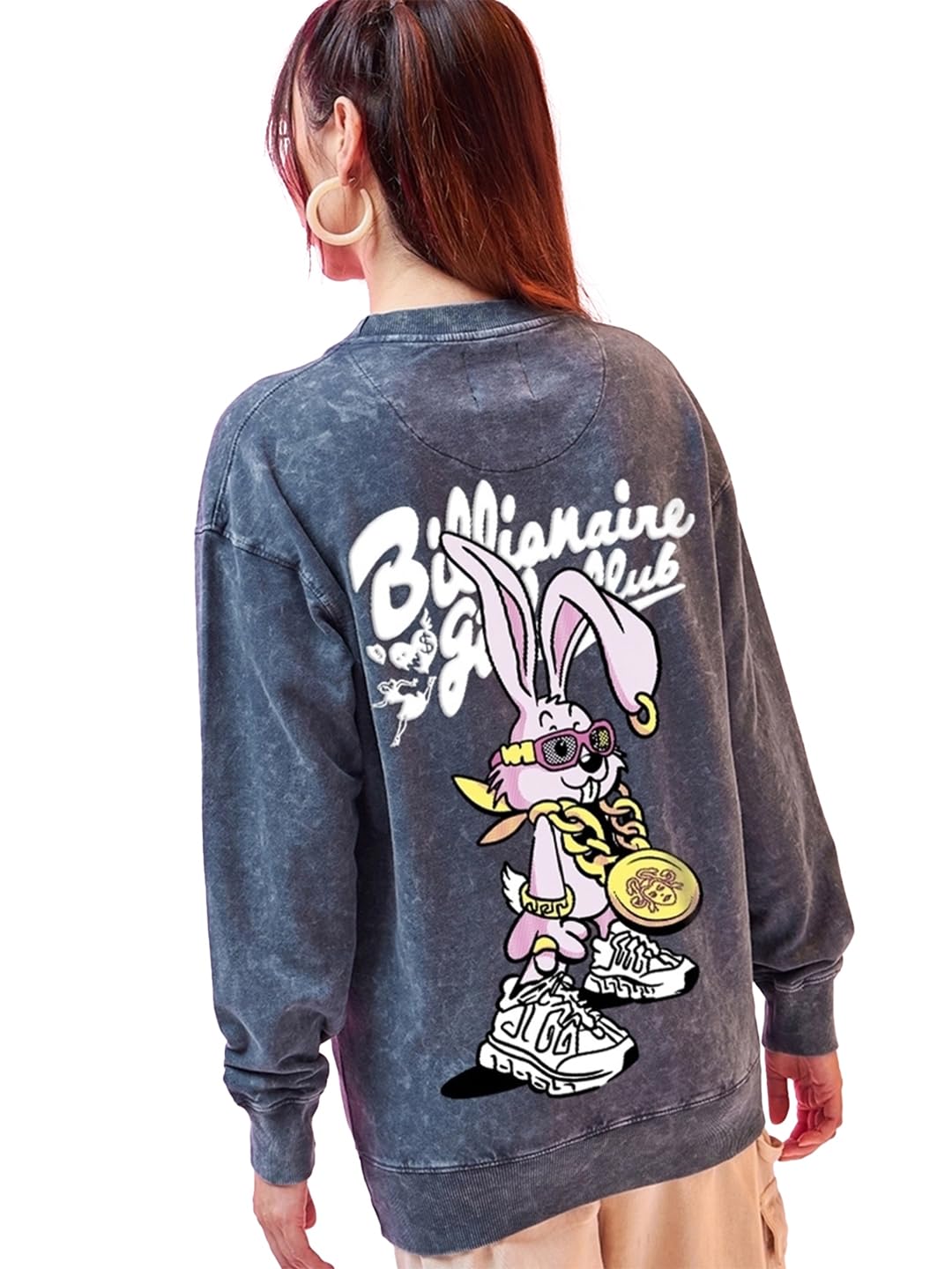 bewakoof Fleece Women's Round Neck Sweatshirt-picture-24
