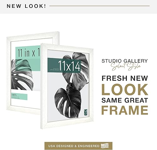 Vista 226 de MCS Industries Studio Gallery - Marcos con textura de madera color gris de 13 x 19 pulgadas / 33.02 x 48.26 cm., 2 unidades Gris Woodgrain