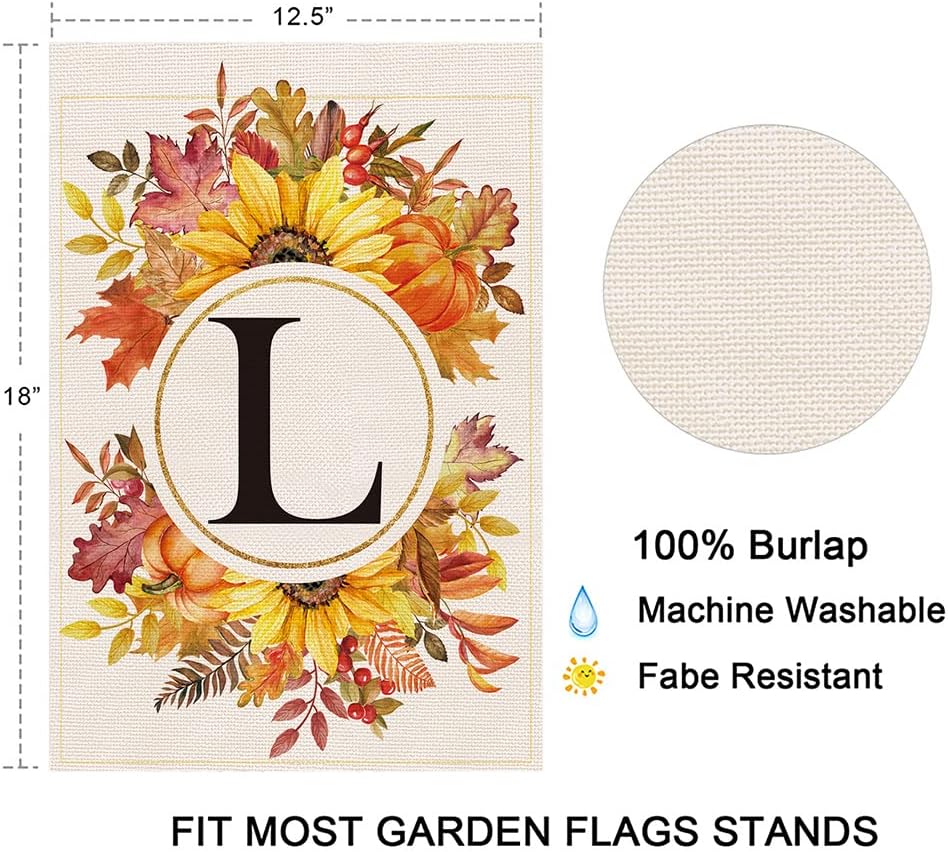 Bandiera Da Giardino Balgardekor Con Golden Retriever Autunnale - Doppia Faccia, In Iuta, 30x45 Cm - Decorazione Esterna Per Ringraziamento