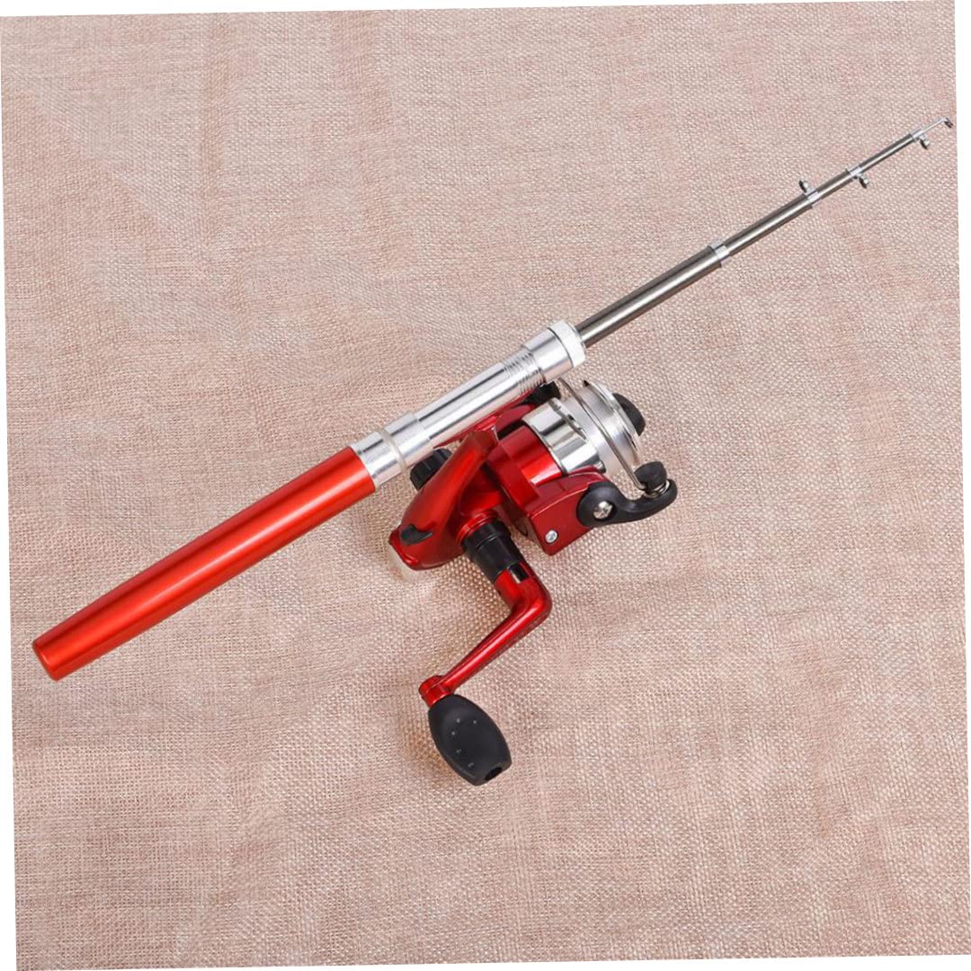 Jorzer Mini Stift Aussehen Fischereistange tragbare rotierende Rad Angelrute Winter Außenfischereisenfischereizubehör Accessoires