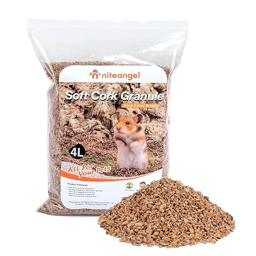 Natural Coco/Cork Hamster Bedding Pet Litter for Dwarf Syrian Hamsters,