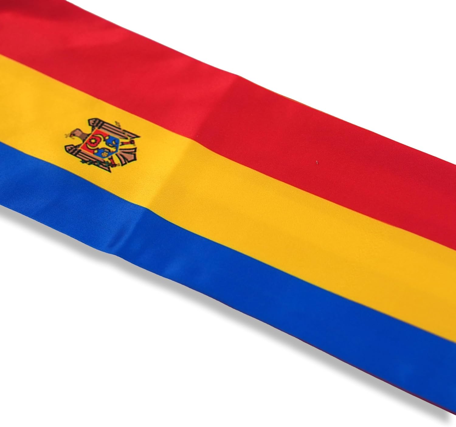 USA And Moldova Flag Graduation Stole,Satin Embroidery Graduation Sash for International Students,72 Inch Length. image 4