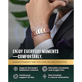 MagnetRX Magnetic Copper Bracelet for Men - EllipseMAX 5X Strength 5,000 Gauss Magnets - Designed in USA & Patent Pending - Premium Mens Copper Bracelet with Adjustable Length