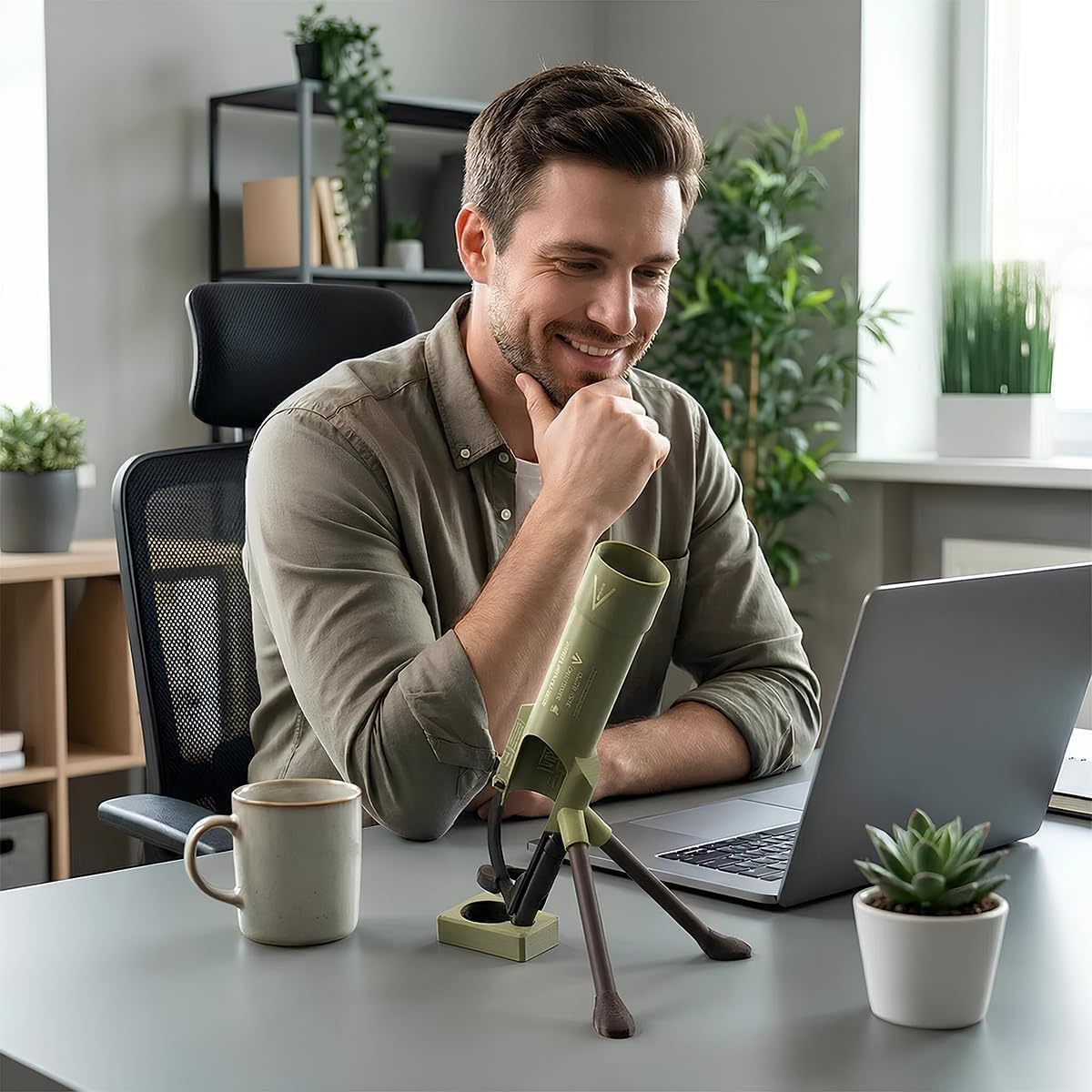 51mm Beer Bottle Mortar Bottle Opener - 2026 New Down Bottles Cap Launcher, Mortar Beer Bottle Opener Heavy-Duty, Hands-Free Drop-in Design, Funny Beer Bottles Opener for Bars, Desks, Shelves (A)