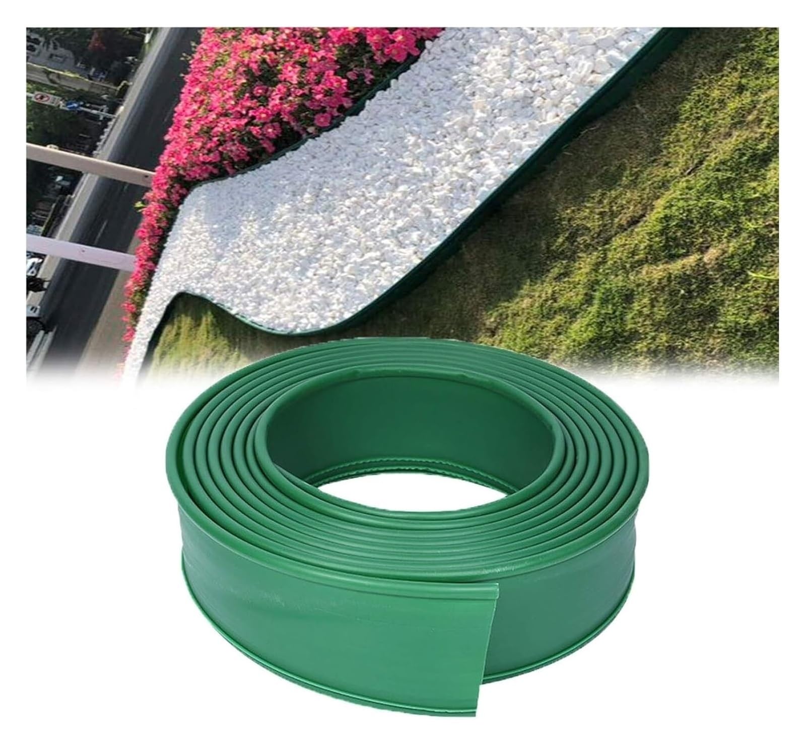 Bordures de Jardin, Clôture de Jardin en Plastique Bordure pelouse for Le Paysage(12cm,15m)