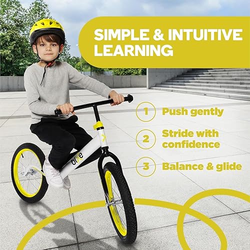 Miniatura 6 de Bicicleta de equilibrio para niños grandes de 4, 5, 6, 7, 8 y 9 años, sin pedales, bicicleta de entrenamiento deportiva  Rueda de 16 pulgadas