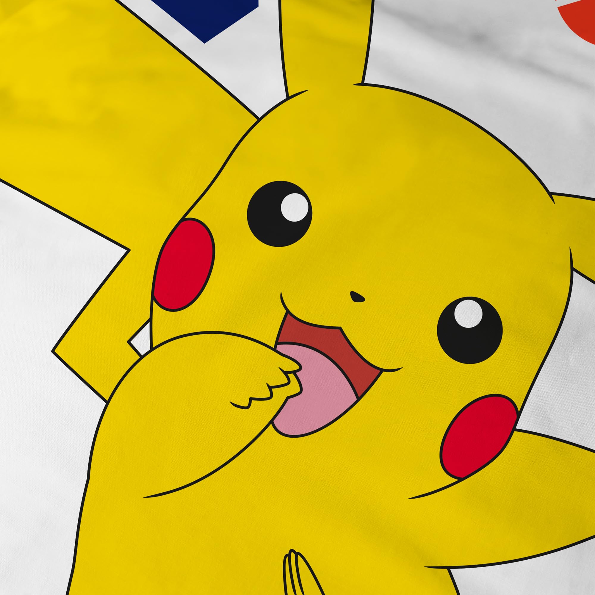 Housse De Couette Pokemon Pikachu Street - 140x200 Cm + 1 Taie D'oreiller 63x63 Cm, 100% Coton, Licence Officielle - 10