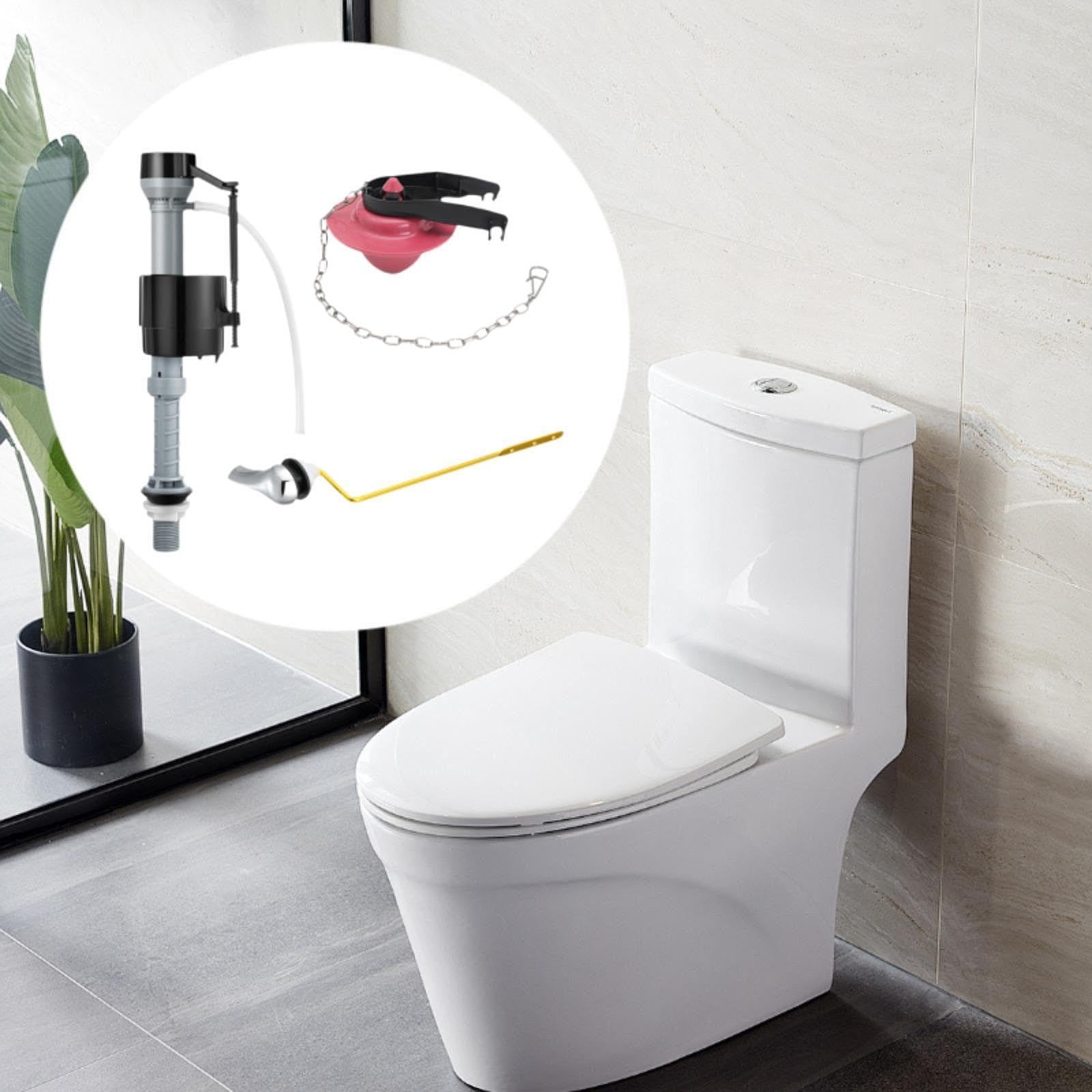 Universell Verstellbares Füllventil für Den Spülkasten mit Auslaufsicherer Dichtung, Armaturenset, Spülkastenzubehör, Toilettenteile, Rot T4213